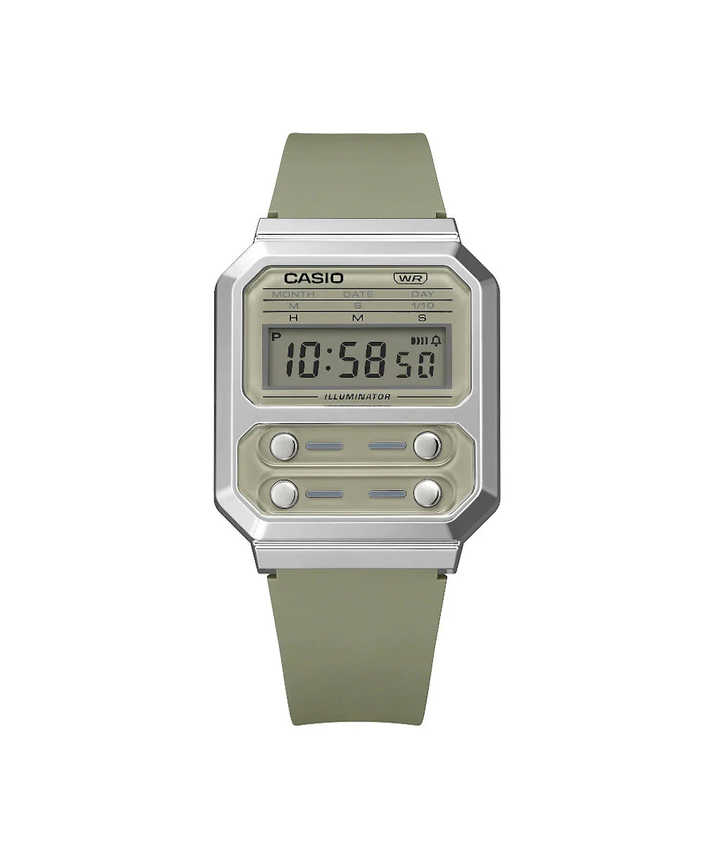 RELOJ CASIO VINTAGE A100WEF-3ADF -VERDE - Image 3