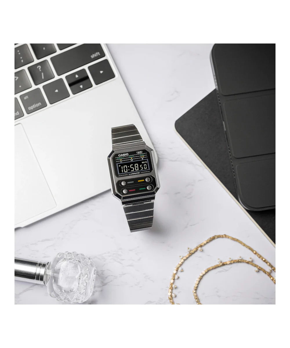 RELOJ CASIO VINTAGE A100WEGG-1ADF -NEGRO - Image 3