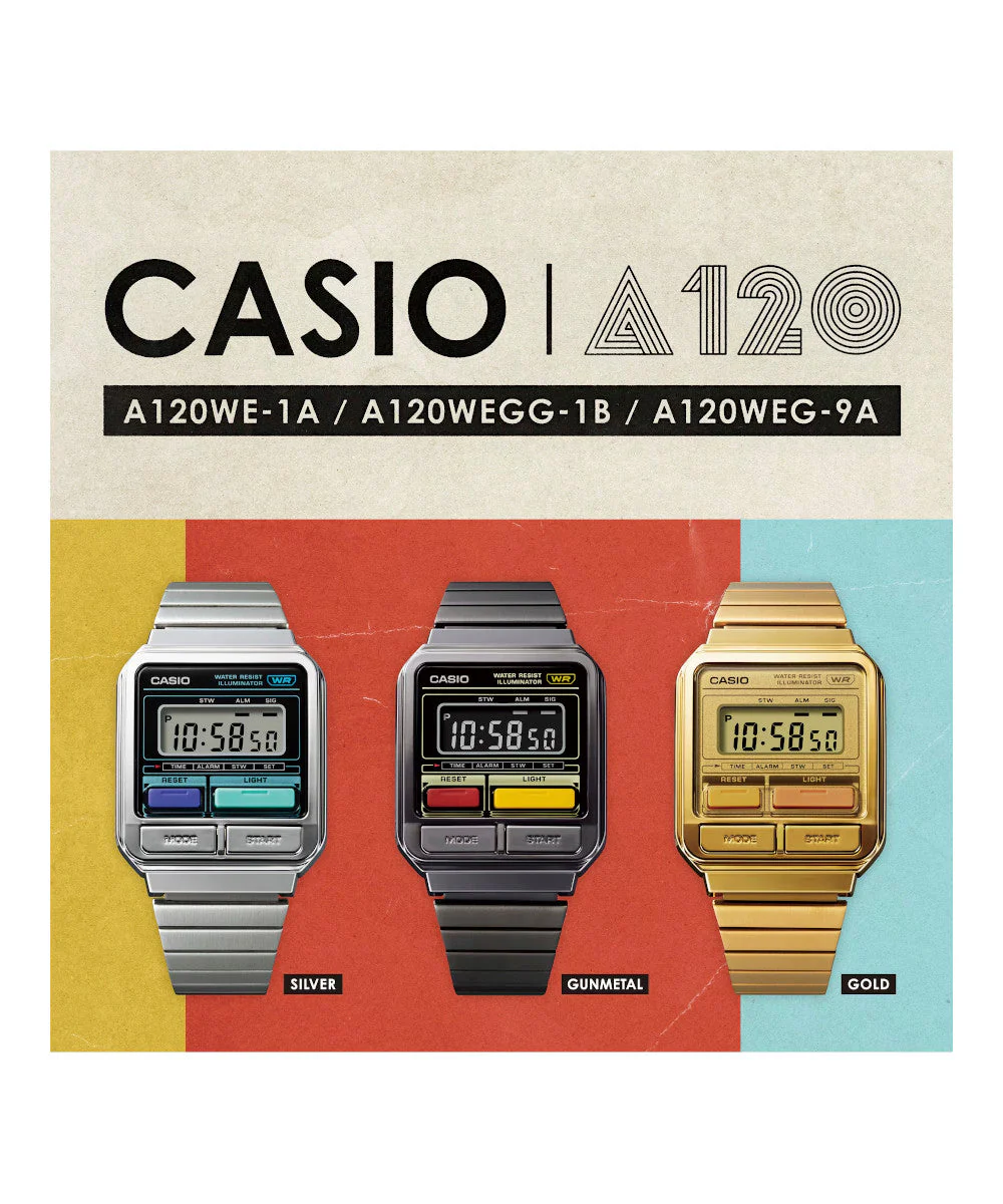 RELOJ CASIO VINTAGE A120WEGG-1BDF -GRIS - Image 2
