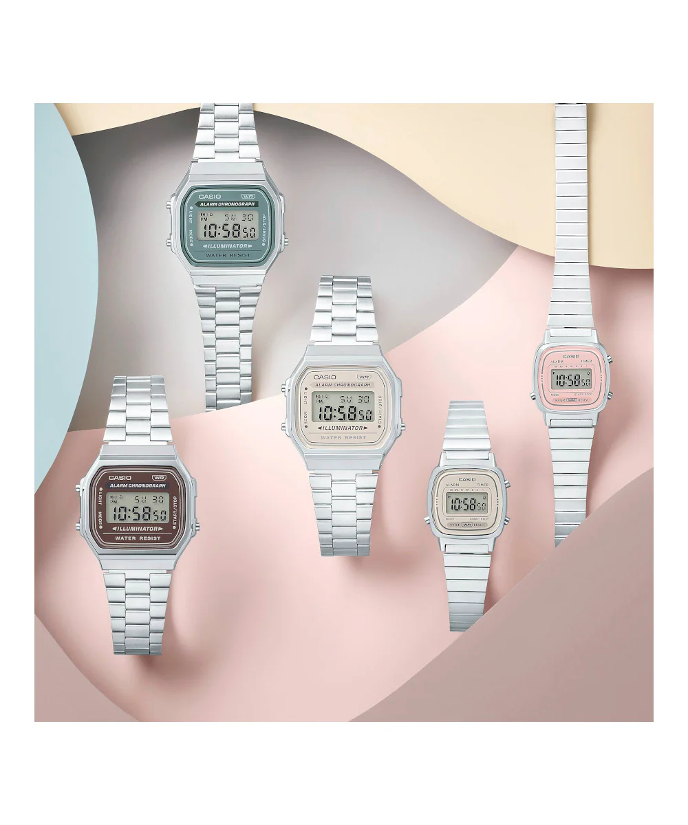 RELOJ CASIO VINTAGE A168WA-3AYDF -PLATEADO - Image 4