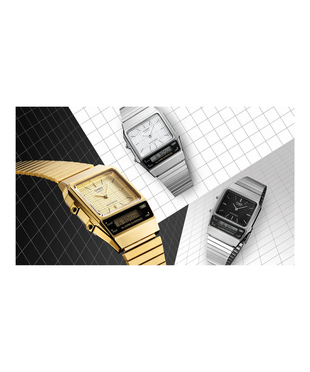 RELOJ CASIO VINTAGE AQ-800E-1ADF -NEGRO - Image 4