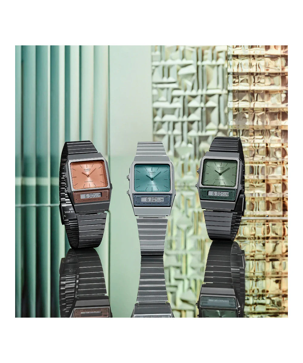 RELOJ CASIO VINTAGE AQ-800ECGG-4ADF -CAFÉ - Image 4
