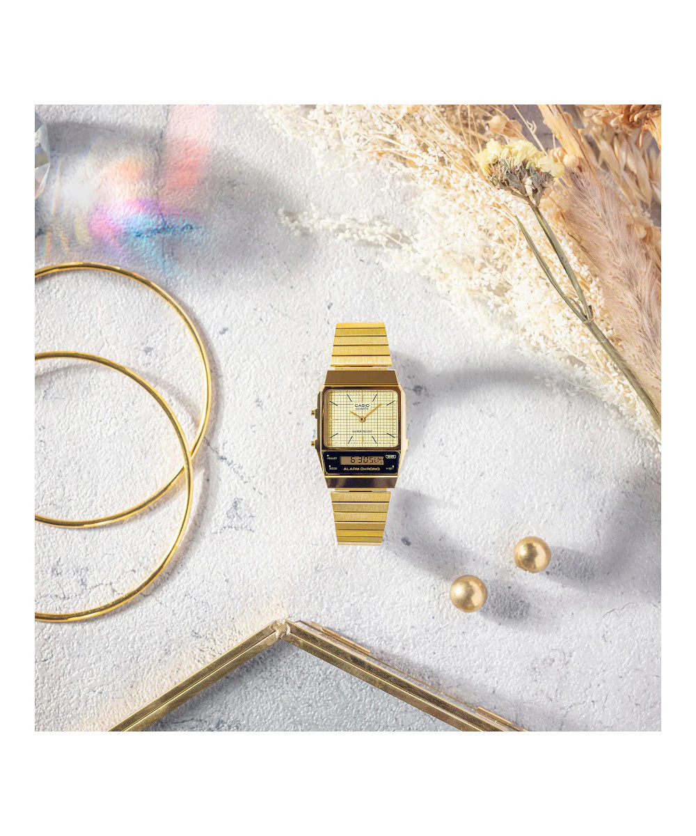 RELOJ CASIO VINTAGE AQ-800EG-9ADF -DORADO - Image 3