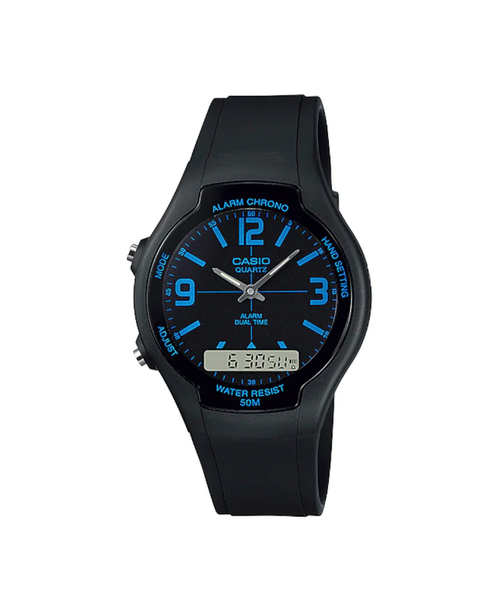 RELOJ CASIO AW-90H-2BVDF -NEGRO