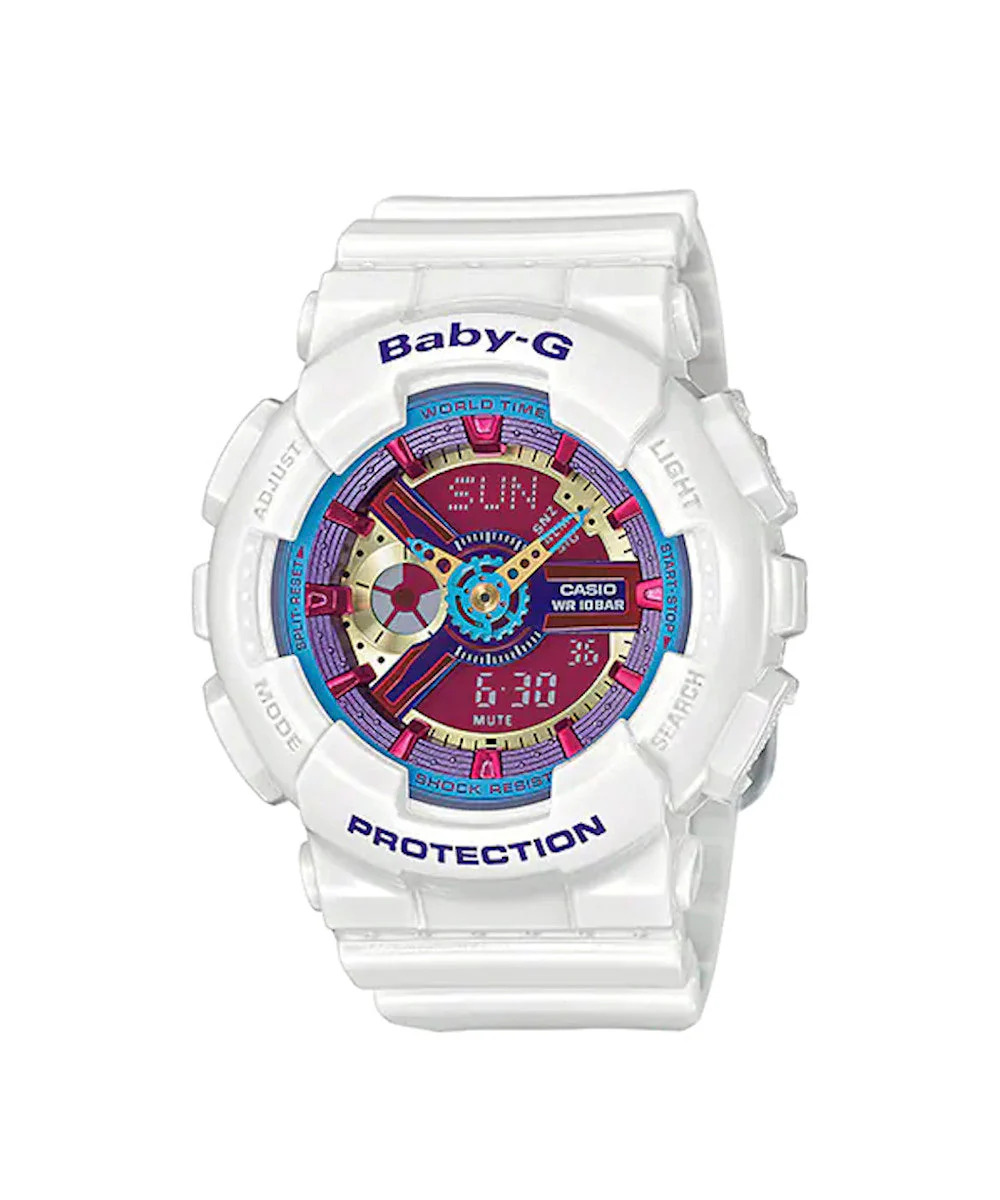 RELOJ PARA MUJER CASIO BABY-G BA-112-7ADR -BLANCO
