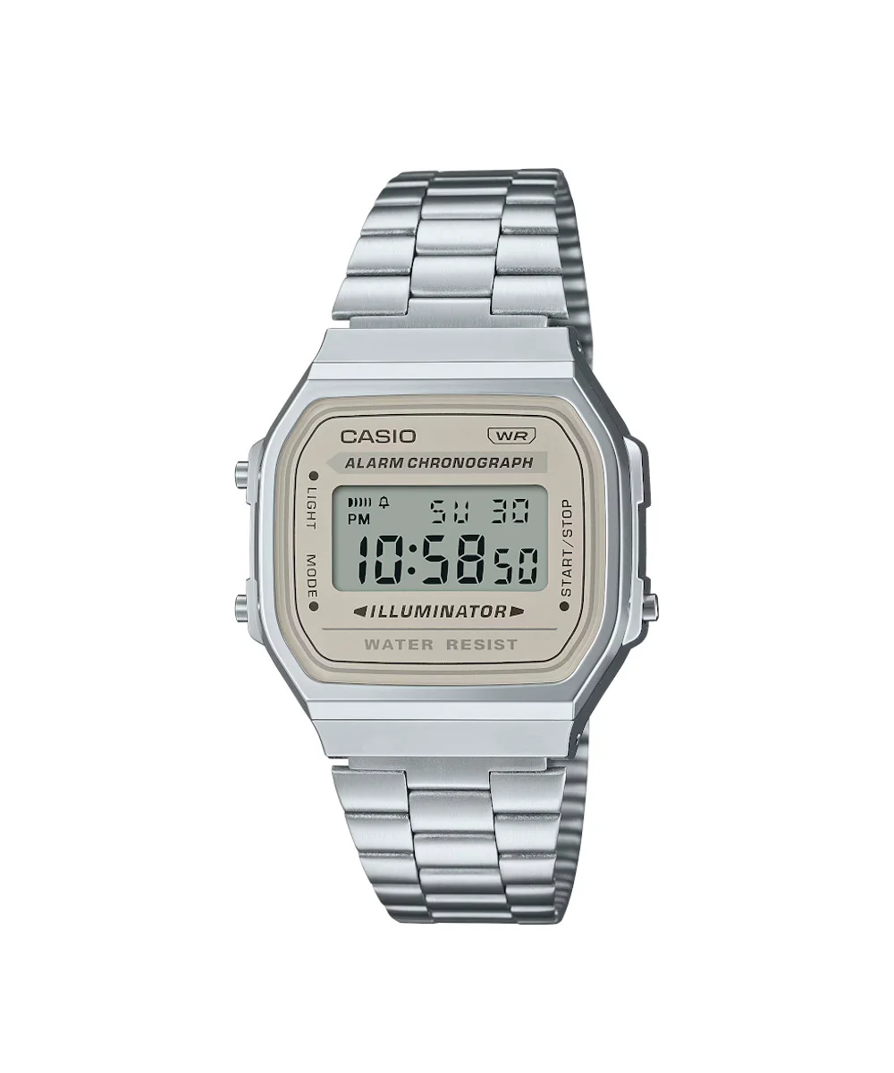 RELOJ CASIO VINTAGE A168WA-8AYDF -GRIS
