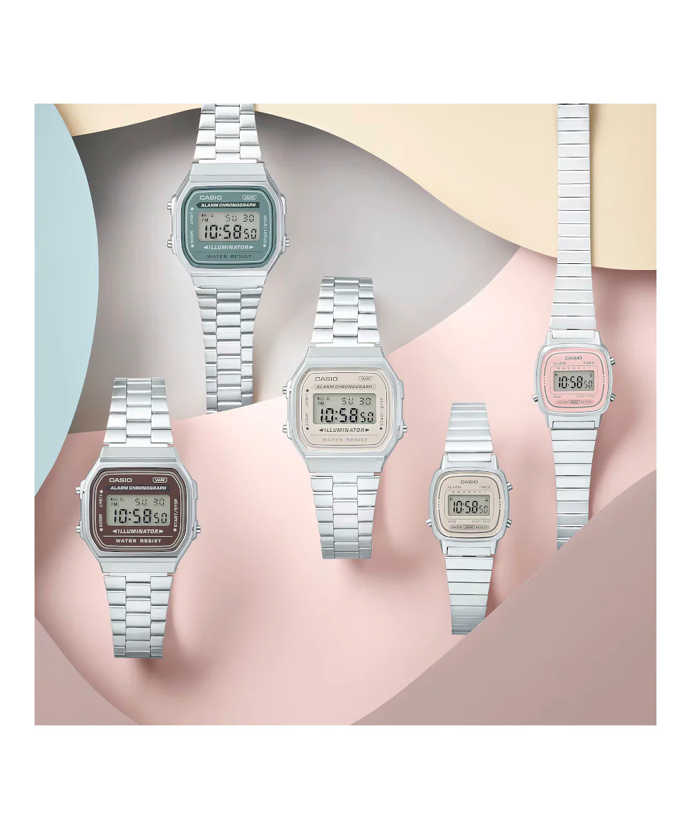 RELOJ CASIO VINTAGE A168WA-8AYDF -GRIS - Image 3