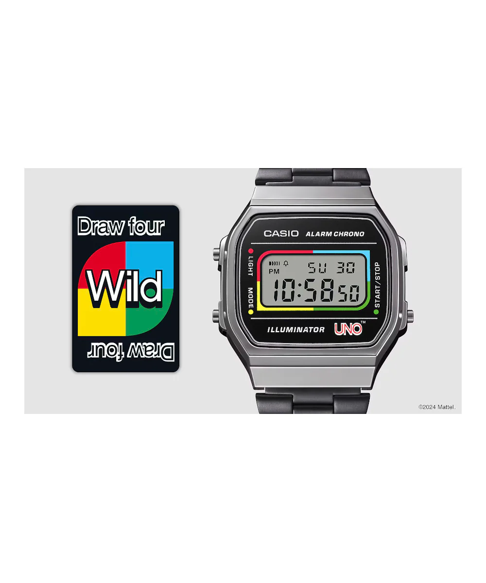 RELOJ CASIO VINTAGE A168WEUC-1ADR -GRIS - Image 4