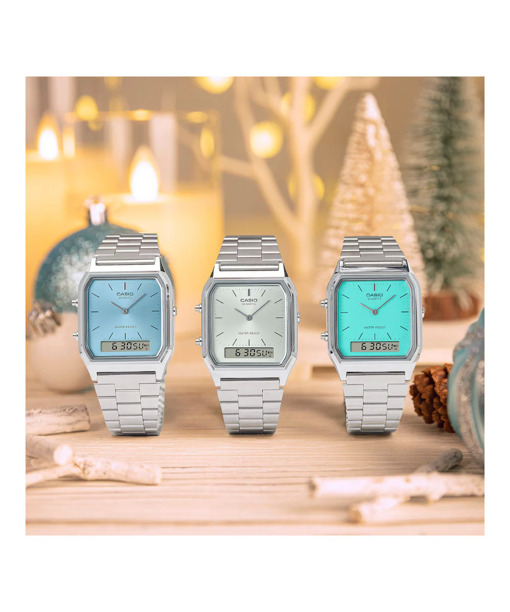 RELOJ CASIO VINTAGE AQ-230A-2A1MQYDF -PLATEADO - Image 4