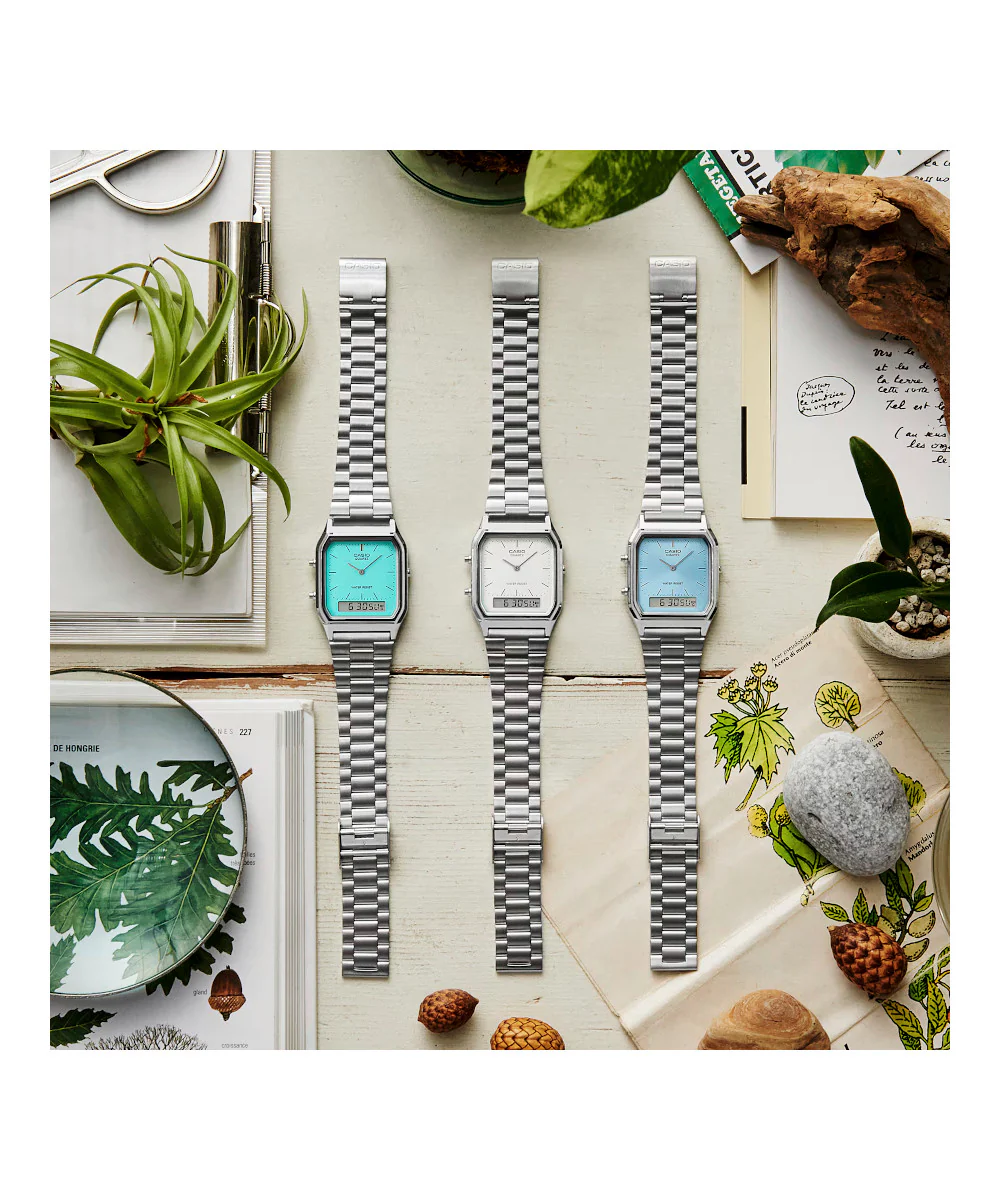 RELOJ CASIO VINTAGE AQ-230A-2A1MQYDF -PLATEADO - Image 5