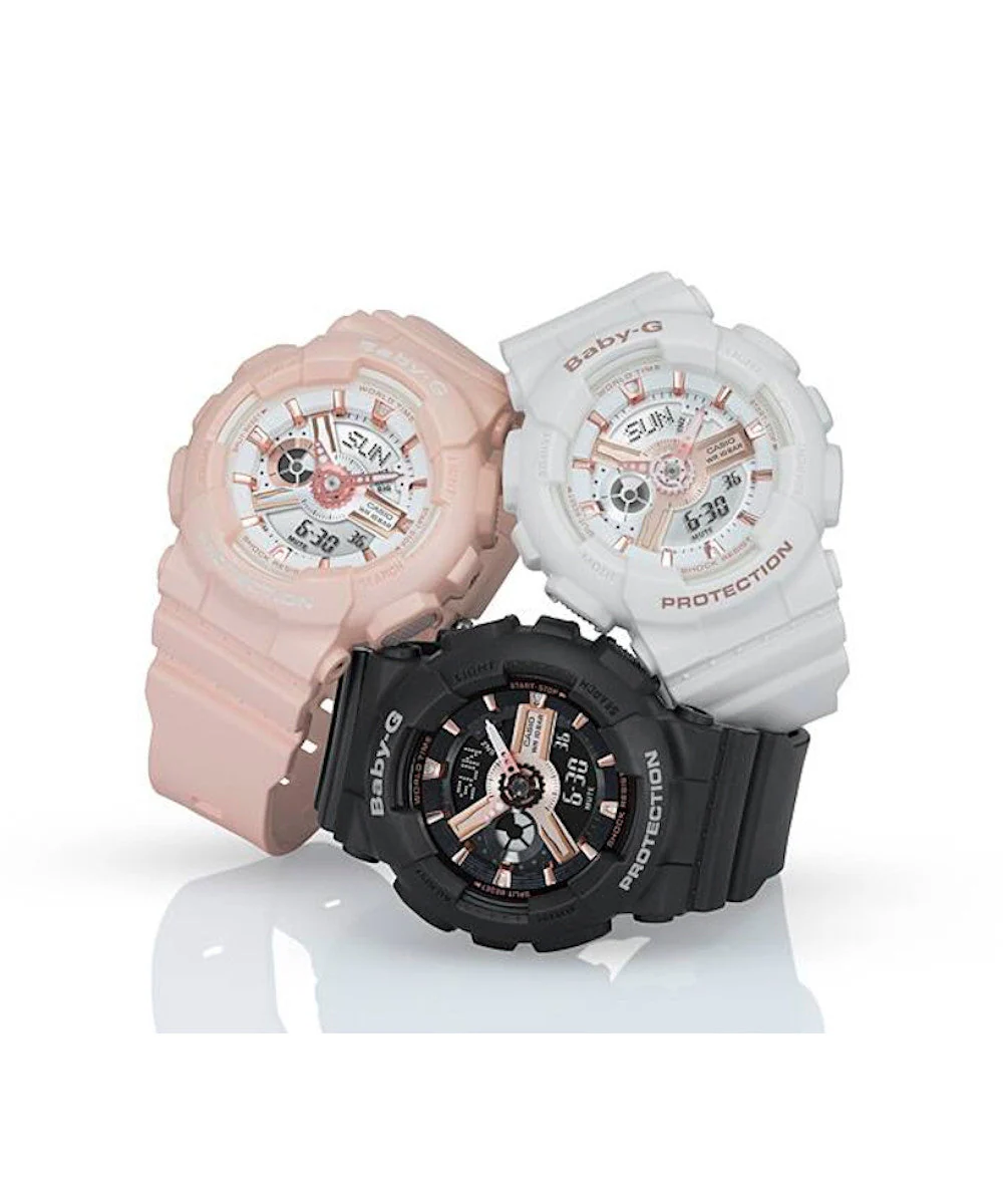 RELOJ PARA MUJER CASIO BABY-G BA-110RG-7ADR -BLANCO - Image 2