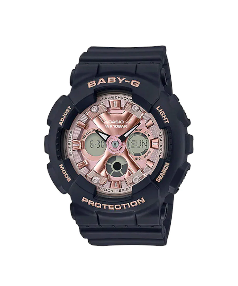 RELOJ PARA MUJER CASIO BABY-G BA-130-1A4DR -NEGRO