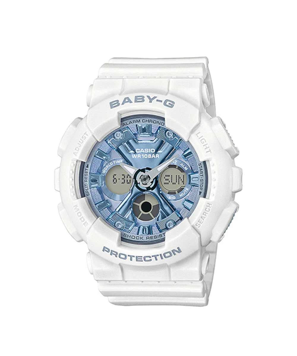 RELOJ PARA MUJER CASIO BABY-G BA-130-7A2DR -BLANCO