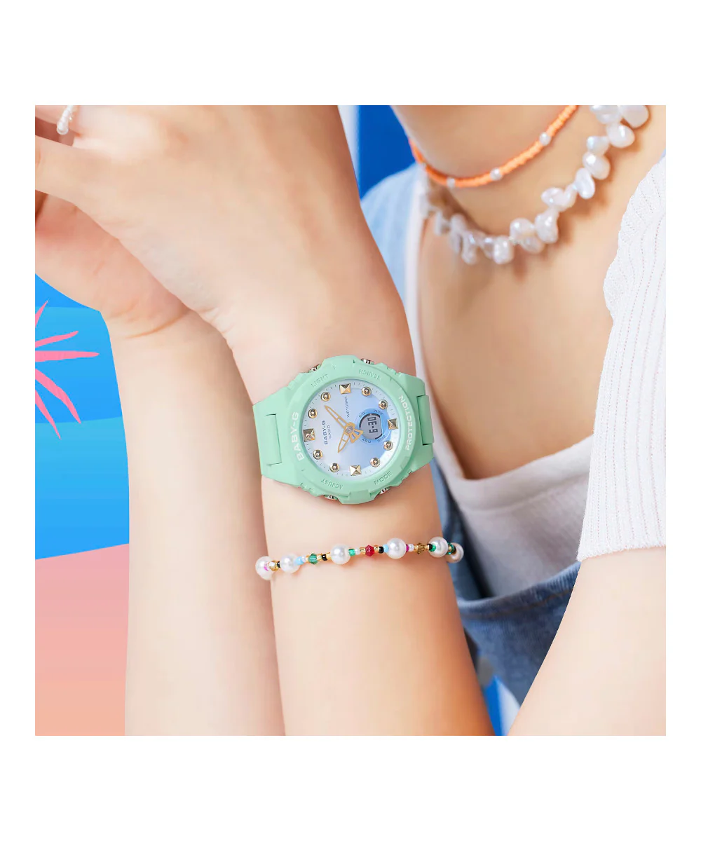 RELOJ PARA MUJER CASIO BABY-G BGA-320-3ADR -VERDE - Image 2