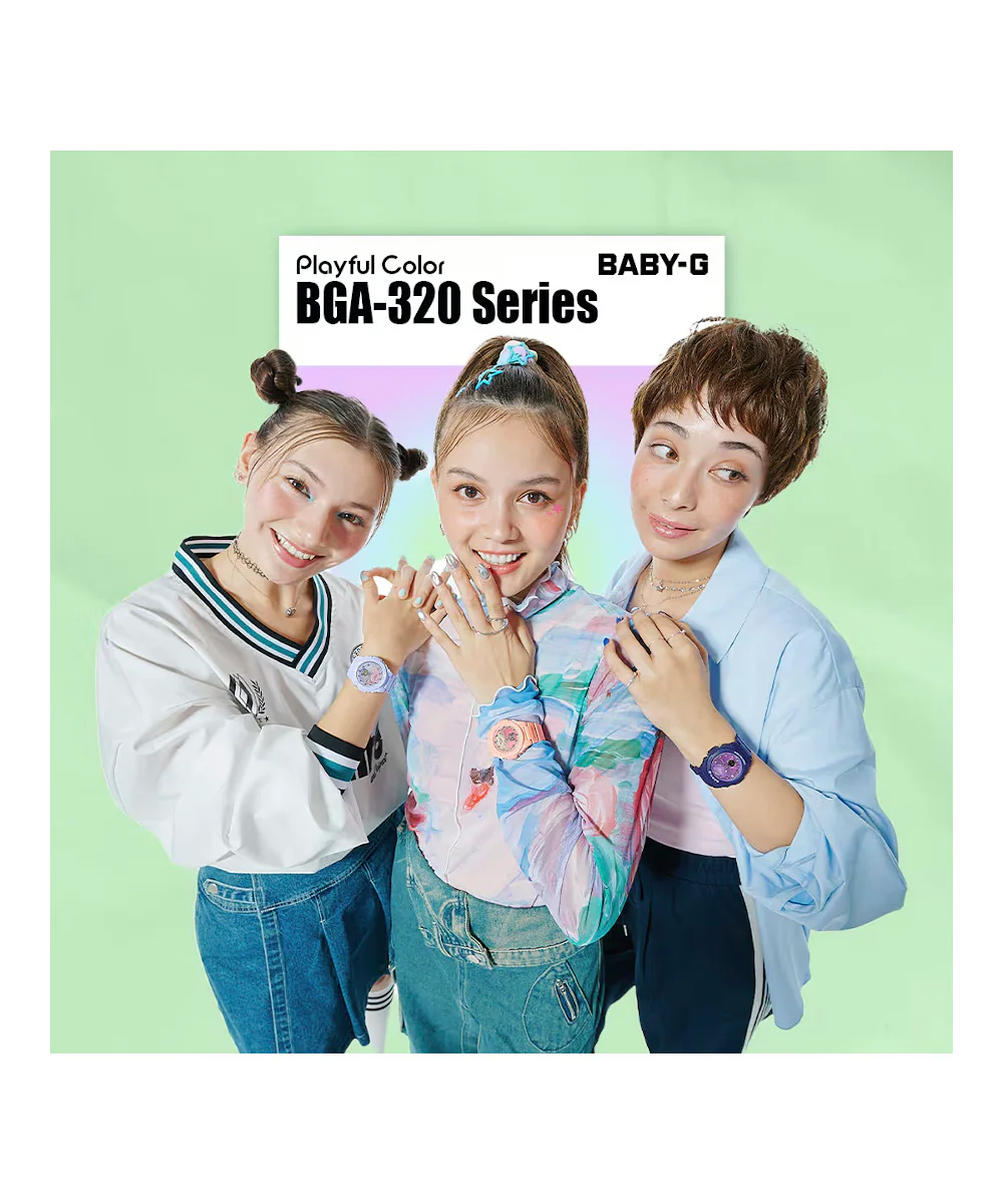 RELOJ PARA MUJER CASIO BABY-G BGA-320-2ADR -AZUL - Image 3