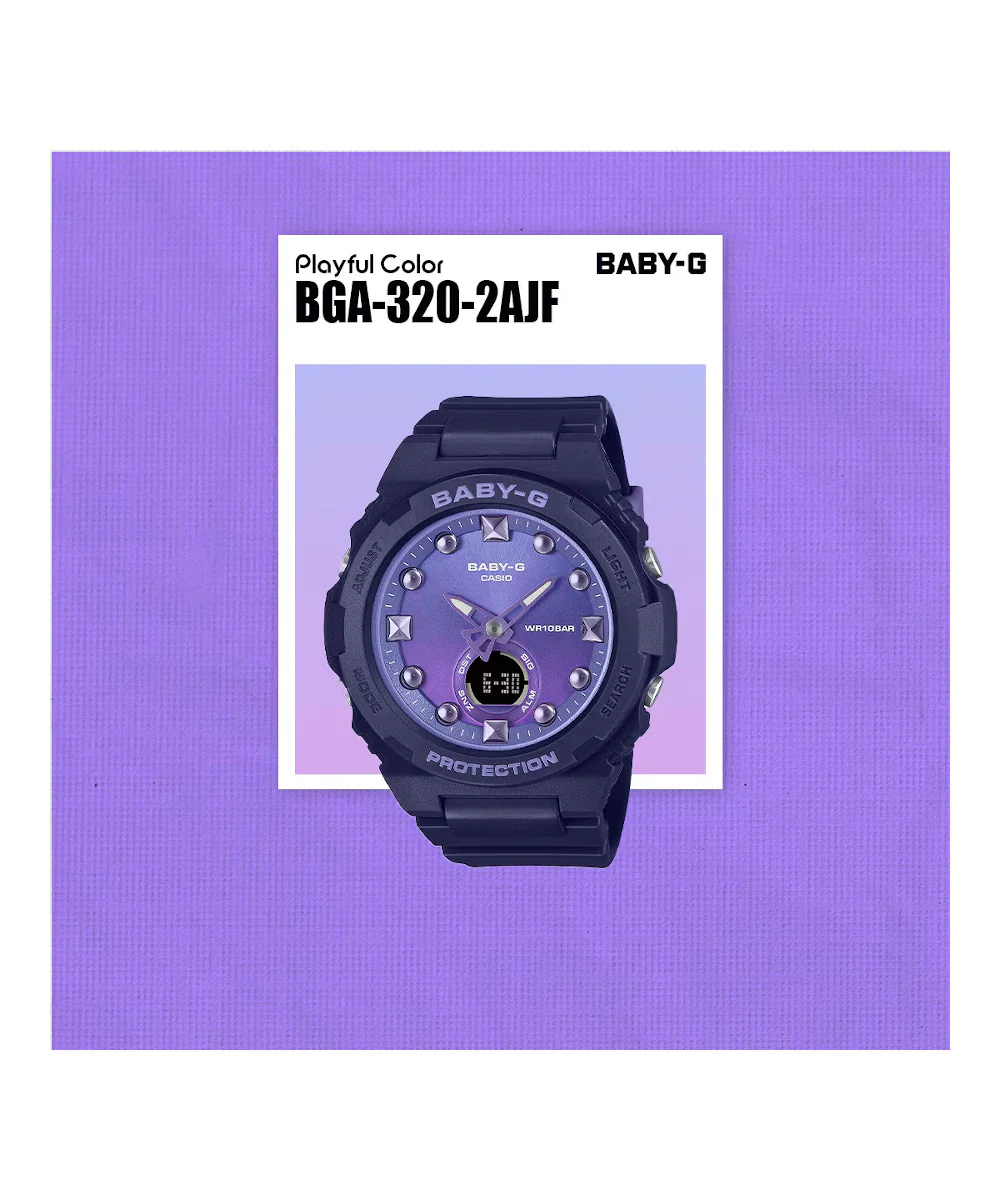 RELOJ PARA MUJER CASIO BABY-G BGA-320-2ADR -AZUL - Image 4