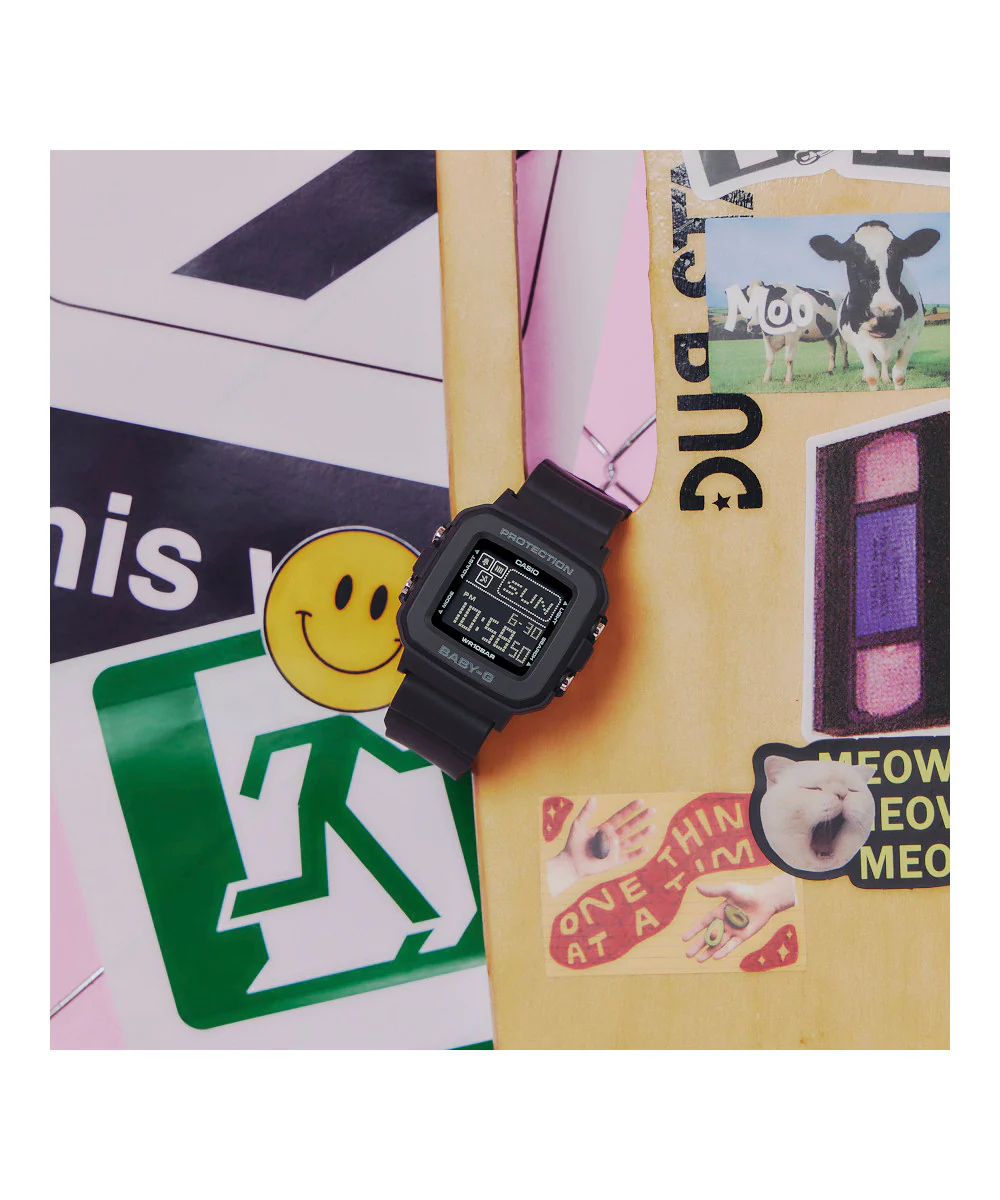 RELOJ PARA MUJER CASIO BABY-G BGD-10-1DR -NEGRO - Image 2
