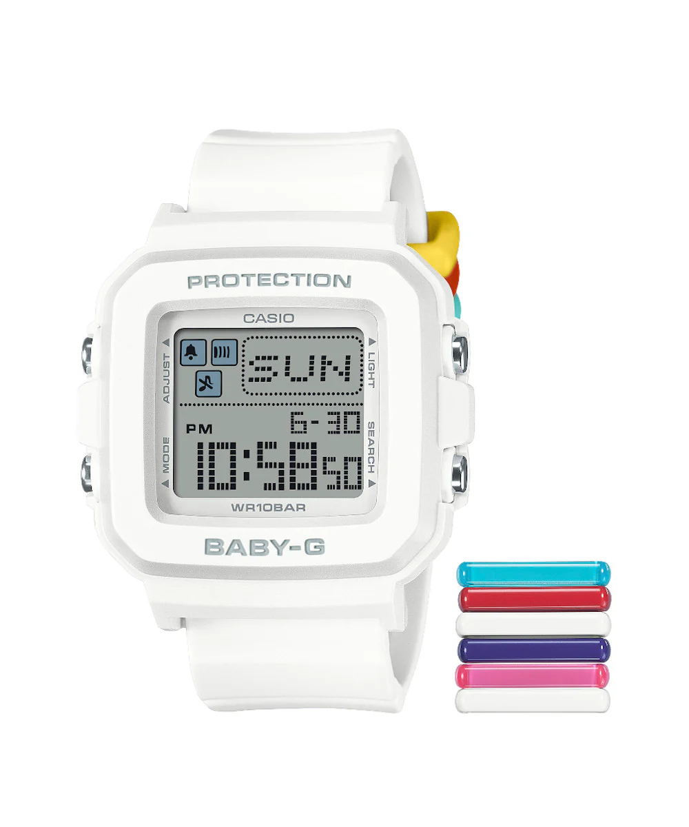 RELOJ PARA MUJER CASIO BABY-G BGD-10L-7DR -BLANCO - Image 10