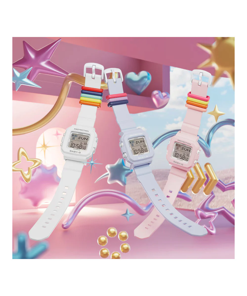 RELOJ PARA MUJER CASIO BABY-G BGD-10L-7DR -BLANCO - Image 5