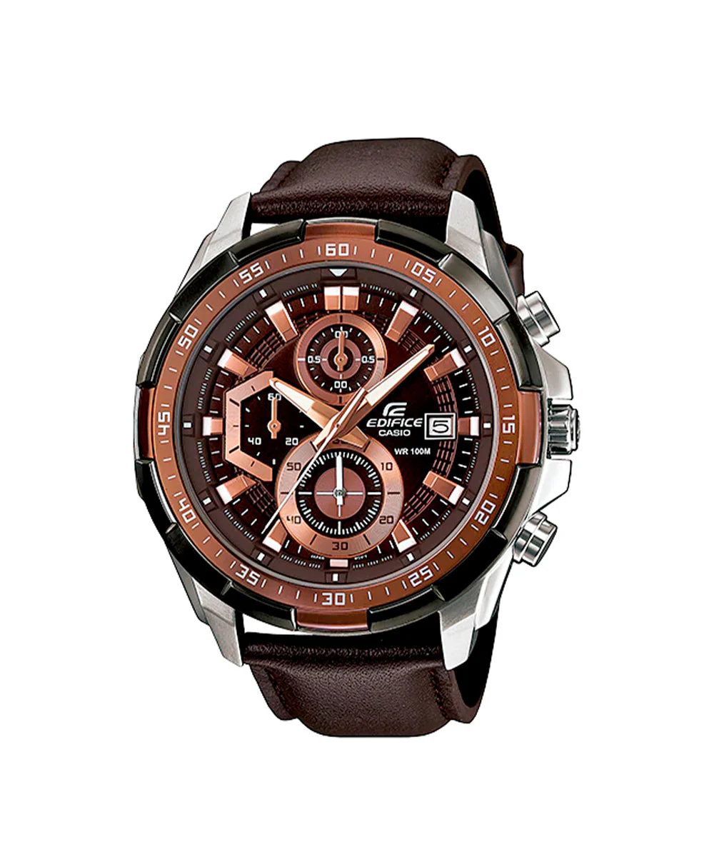 RELOJ PARA HOMBRE CASIO EDIFICE EFR-539L-5AVUDF -CAFÉ