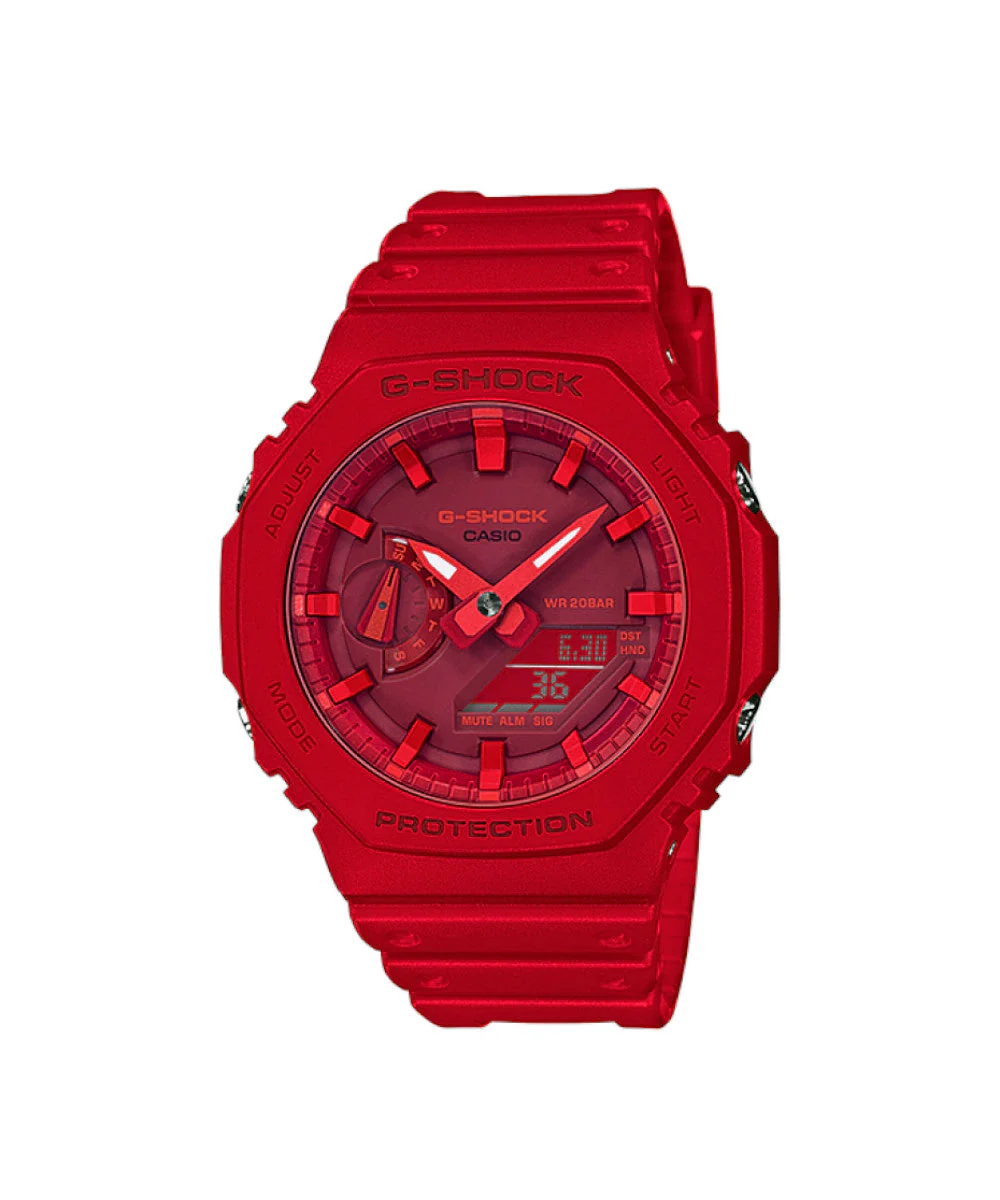 RELOJ CASIO G-SHOCK GA-2100-4ADR- ROJO