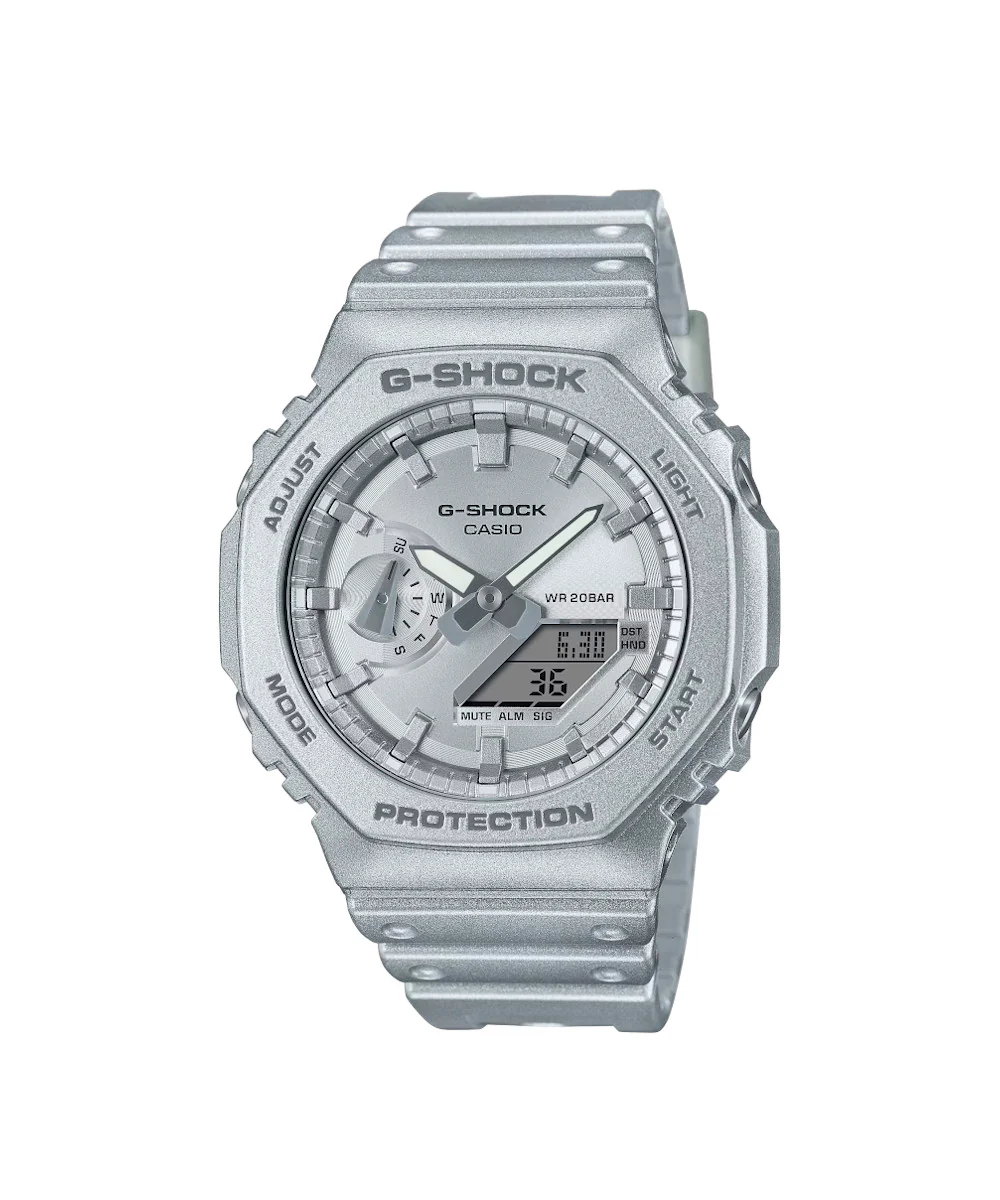 RELOJ CASIO G-SHOCK GA-2100FF-8ADR- PLATEADO