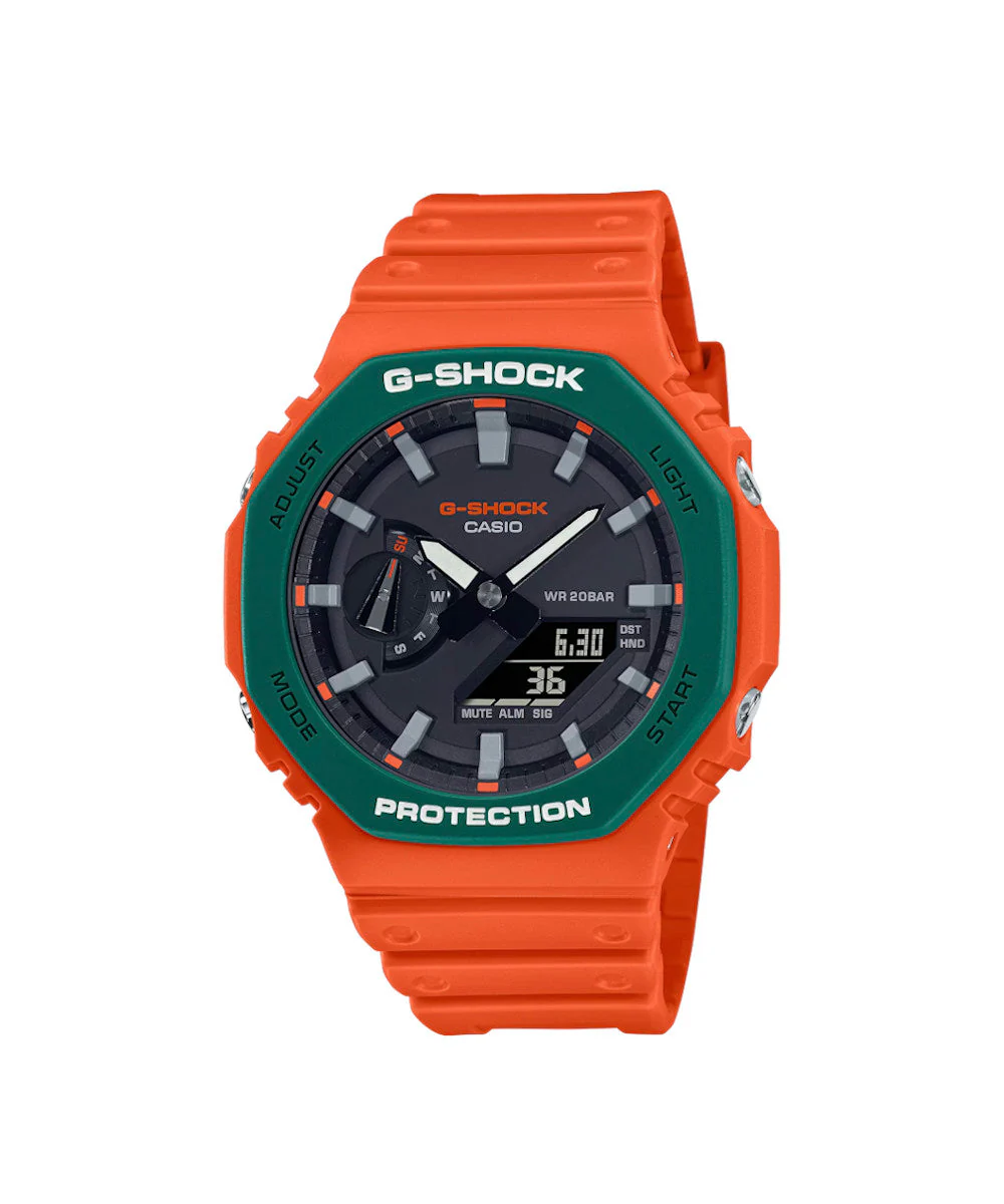 RELOJ CASIO G-SHOCK GA-2110SC-4ADR- NARANJADO