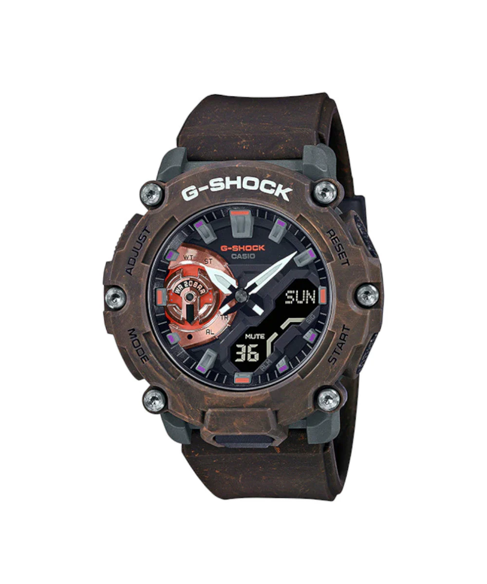 RELOJ CASIO G-SHOCK GA-2200MFR-5ADR- CAFÉ