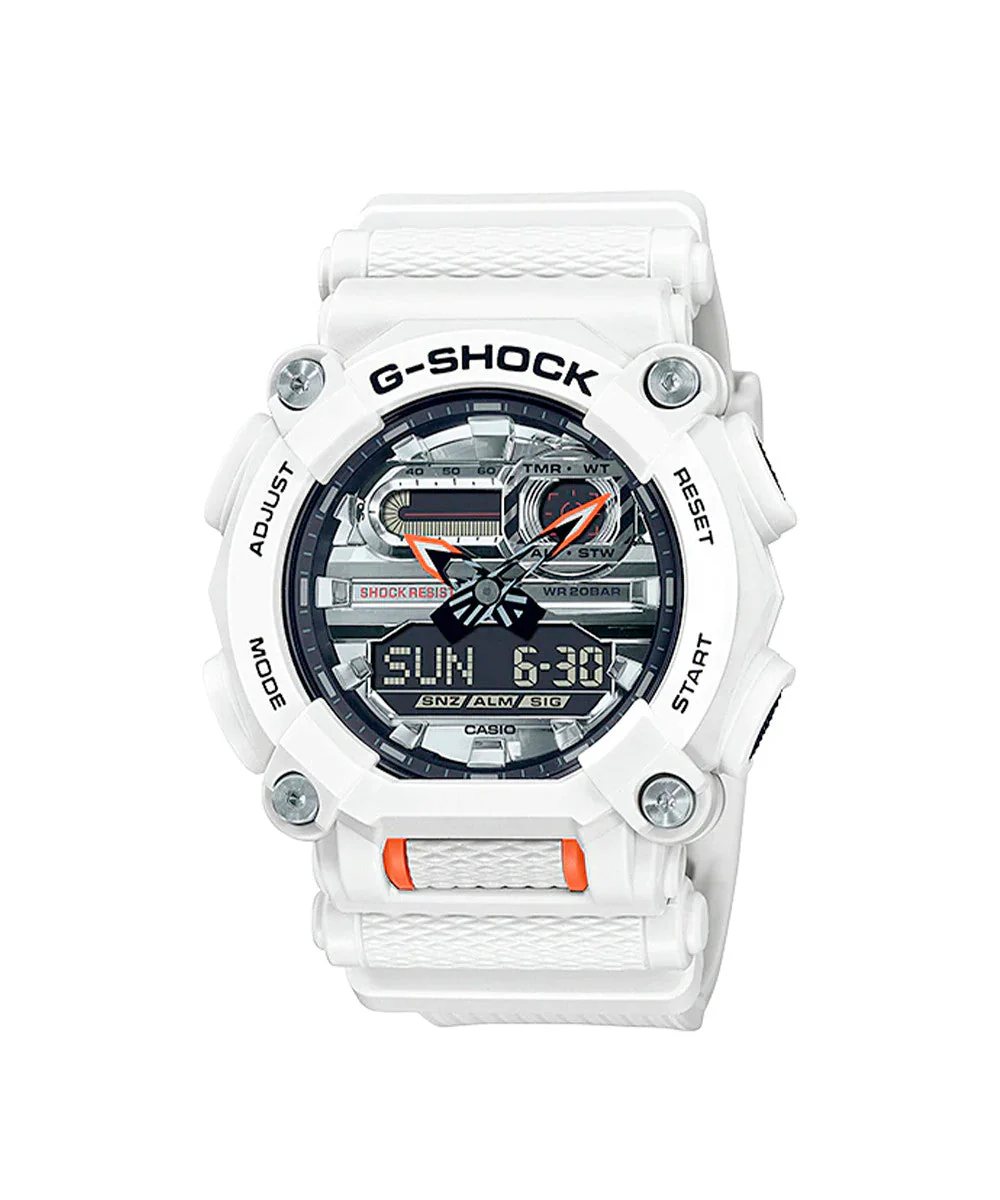 RELOJ CASIO G-SHOCK GA-900AS-7ADR- BLANCO