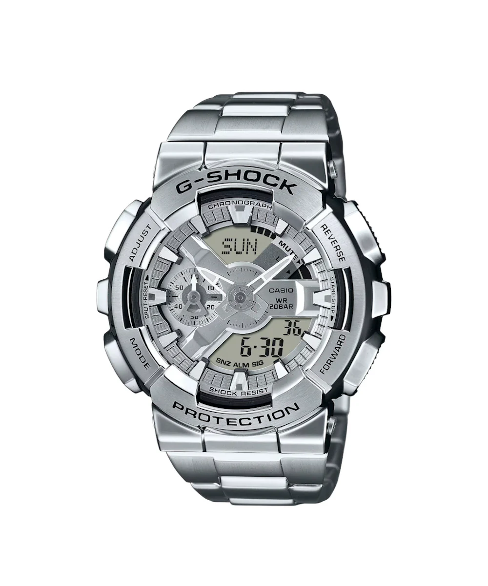 RELOJ CASIO G-SHOCK GM-110D-8ADR- PLATEADO