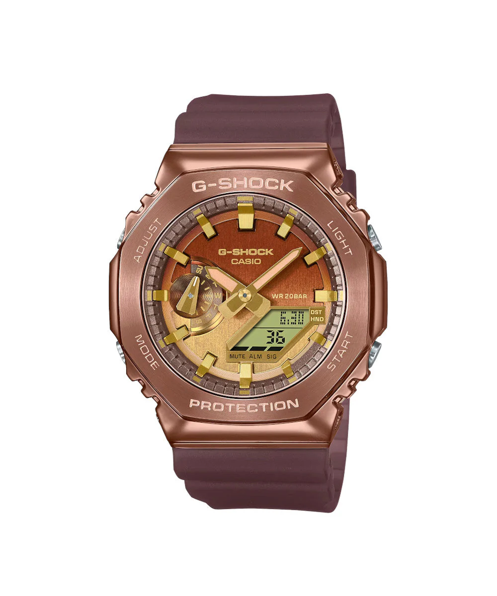 RELOJ CASIO G-SHOCK GM-2100CL-5ADR- CAFÉ