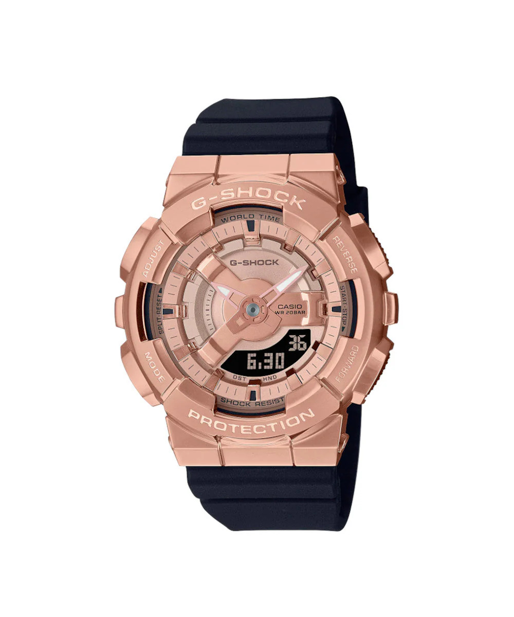 RELOJ PARA MUJER CASIO G-SHOCK GM-S110PG-1ADR -NEGRO