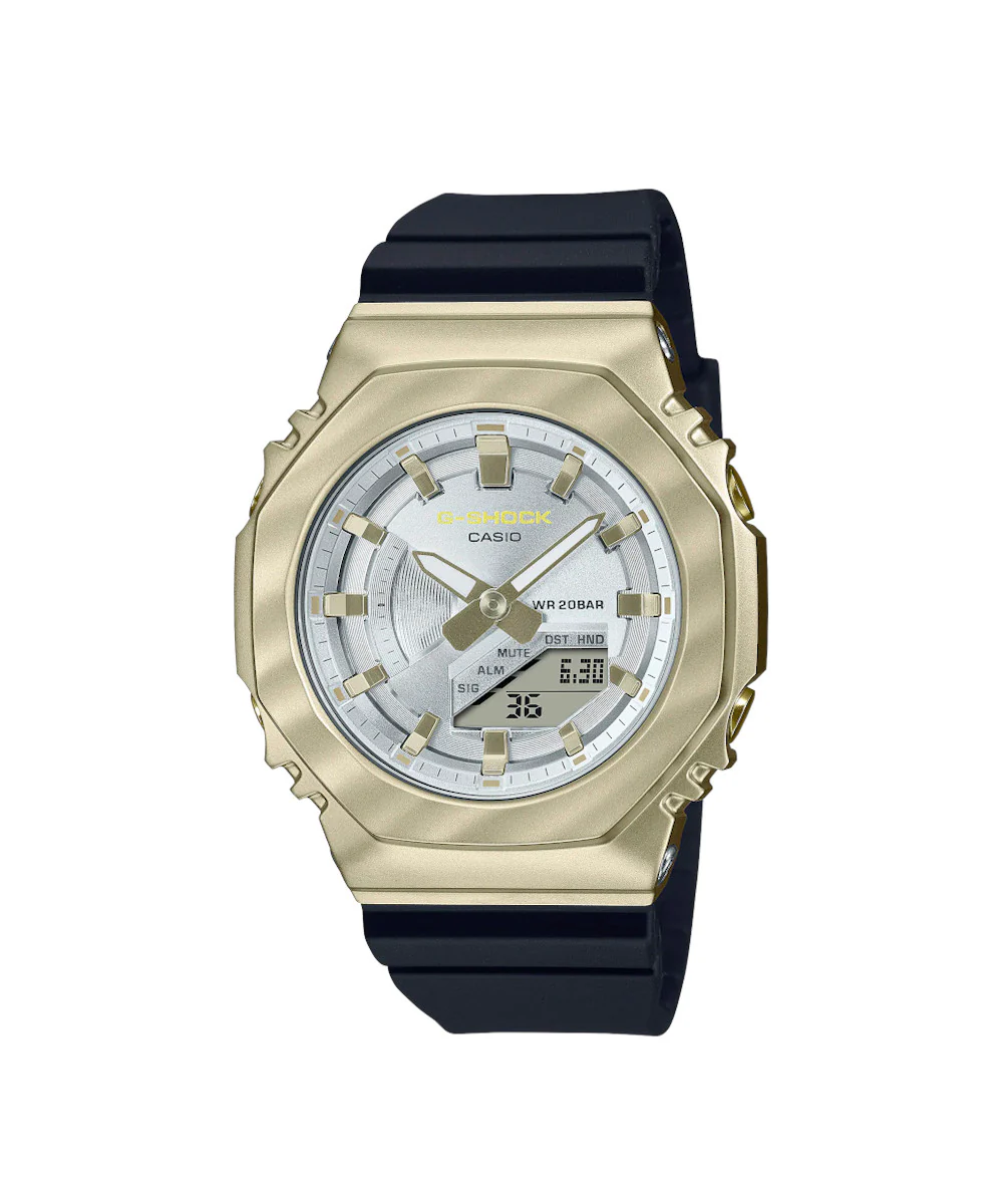 RELOJ PARA MUJER CASIO G-SHOCK  GM-S2100BC-1ADR -AMARILLO