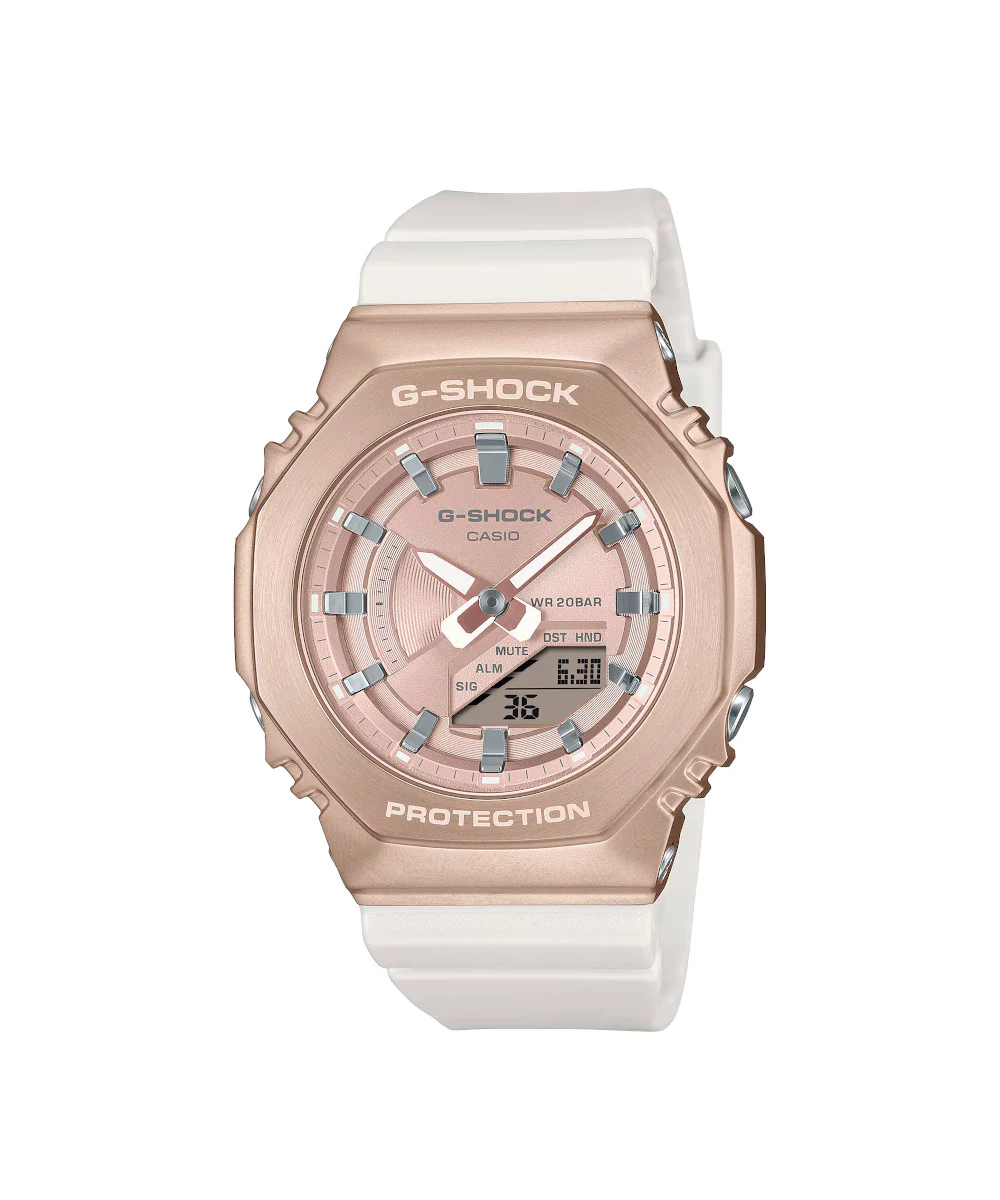 RELOJ PARA MUJER CASIO G-SHOCK  GM-S2100CW-7ADR -BLANCO