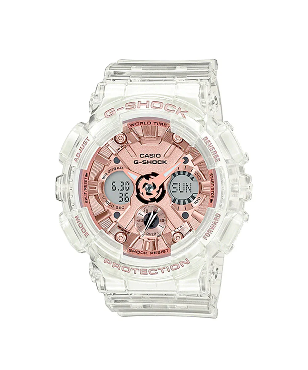 RELOJ PARA MUJER CASIO G-SHOCK GMA-S120SR-7ADR -BLANCO