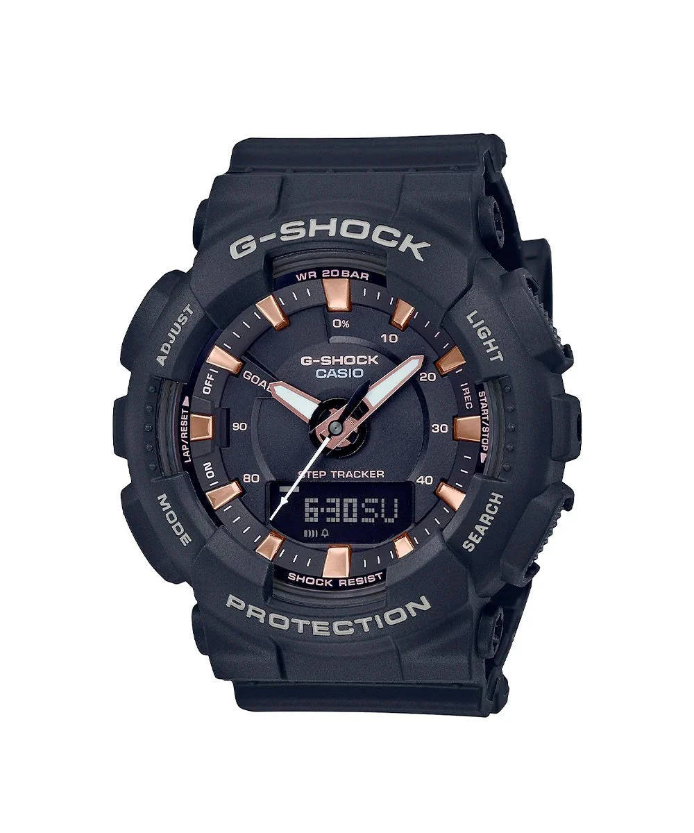 RELOJ PARA MUJER CASIO G-SHOCK  GMA-S130PA-1ADR -NEGRO