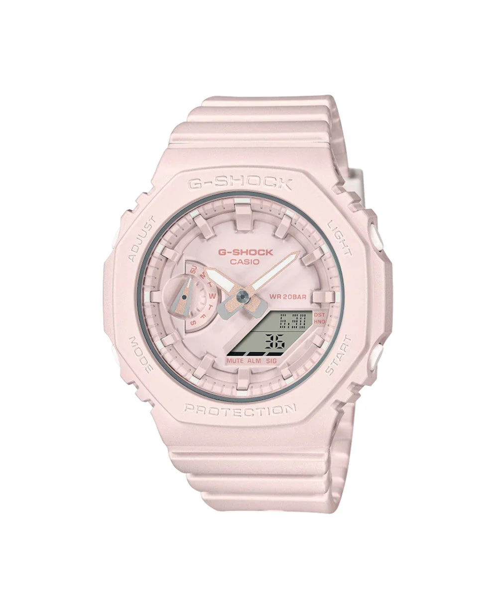 RELOJ PARA MUJER CASIO G-SHOCK  GMA-S2100BA-4ADR -ROSADO