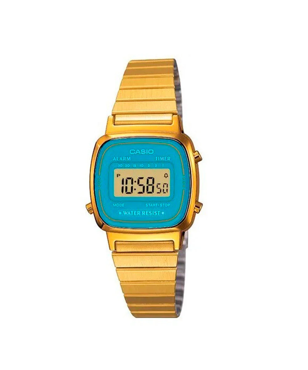 RELOJ CASIO VINTAGE LA670WGA-2DF -DORADO