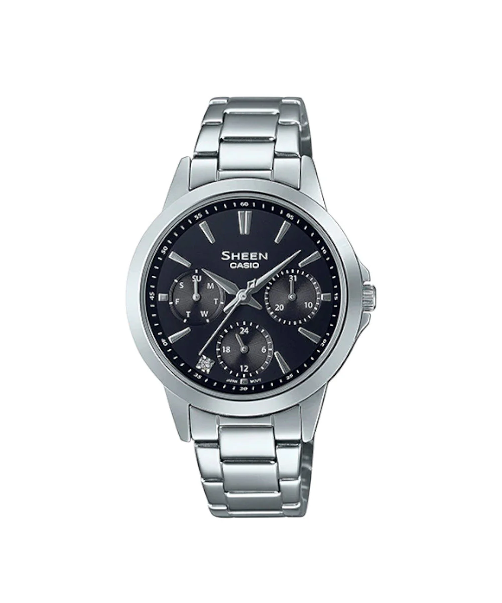 RELOJ PARA MUJER CASIO SHEEN SHE-3516D-1AUDF -NEGRO