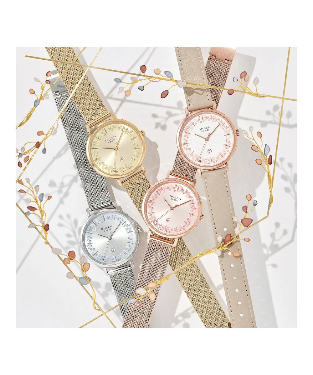 RELOJ PARA MUJER CASIO SHEEN SHE-4539FGM-9AUDF -AMARILLO - Image 3