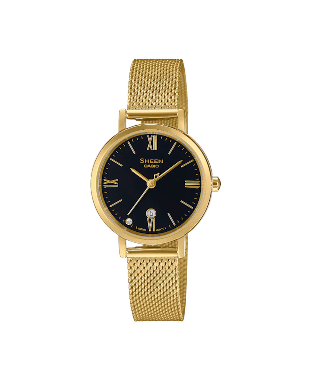 RELOJ PARA MUJER CASIO SHEEN SHE-4540GM-1AUDF -NEGRO