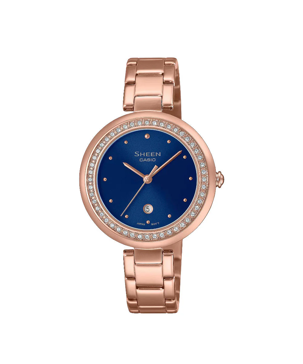 RELOJ PARA MUJER CASIO SHEEN SHE-4556PG-2AUDF -AZUL