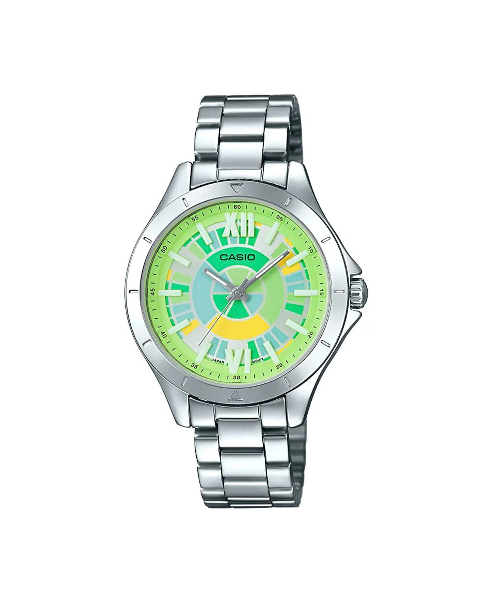 RELOJ PARA MUJER CASIO LTP-E129D-3ADF -VERDE