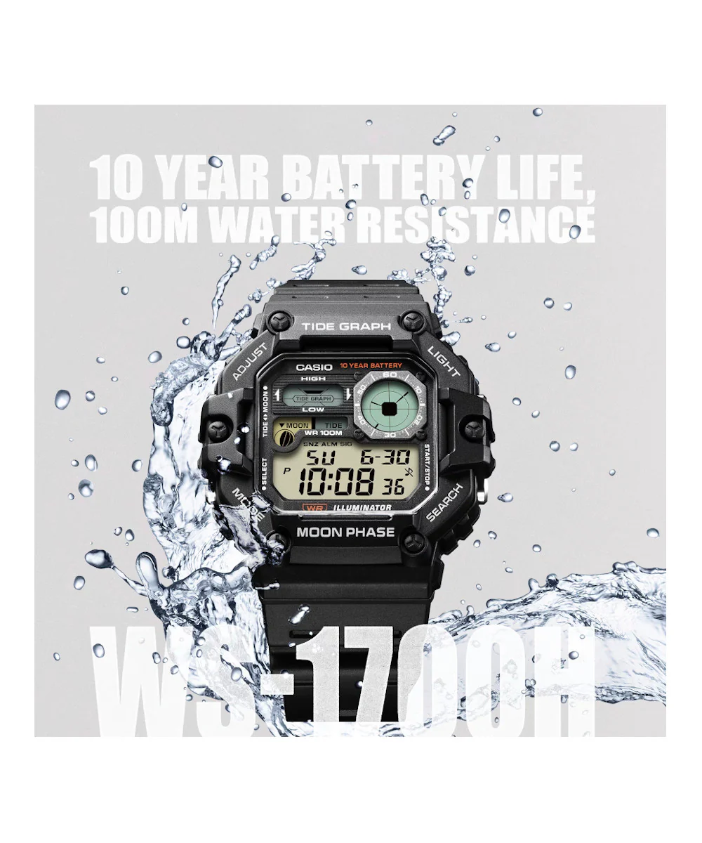 RELOJ PARA HOMBRE CASIO WS-1700H-1AVDF -NEGRO - Image 2