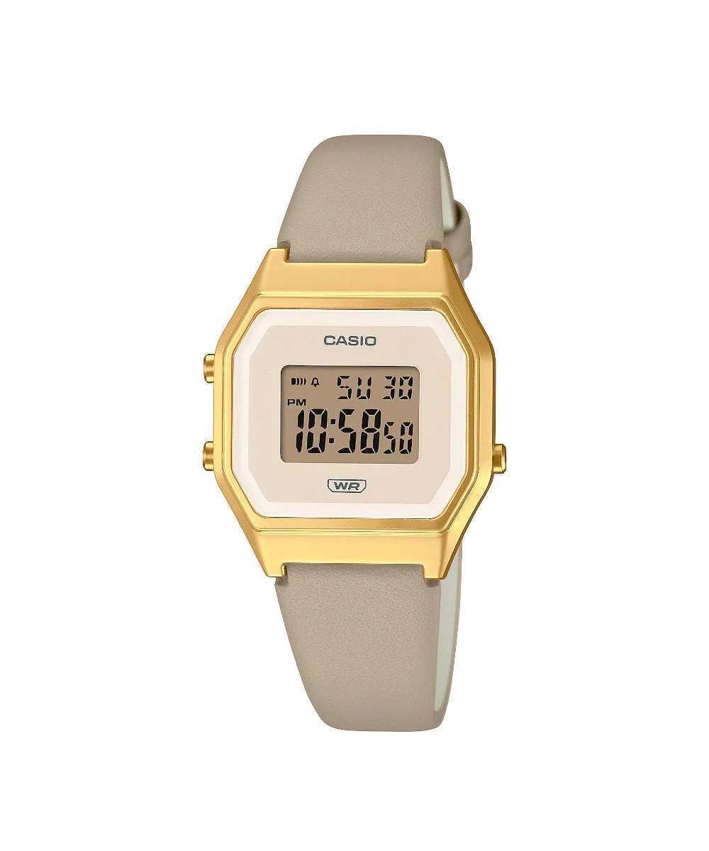 RELOJ CASIO VINTAGE LA680WEGL-5DF -CAFÉ