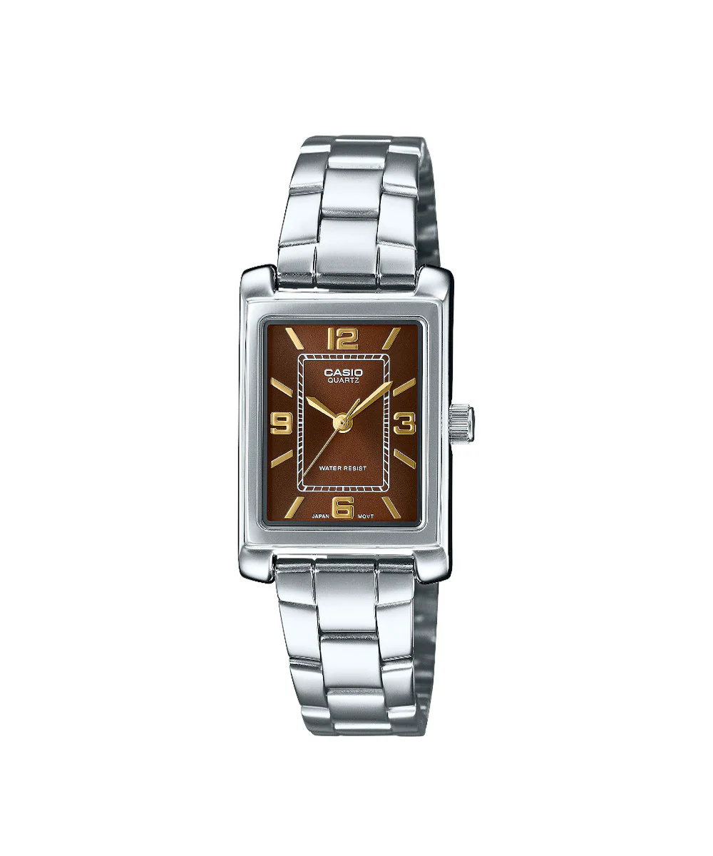 RELOJ PARA MUJER CASIO LTP-1234DD-5ADF -CAFÉ