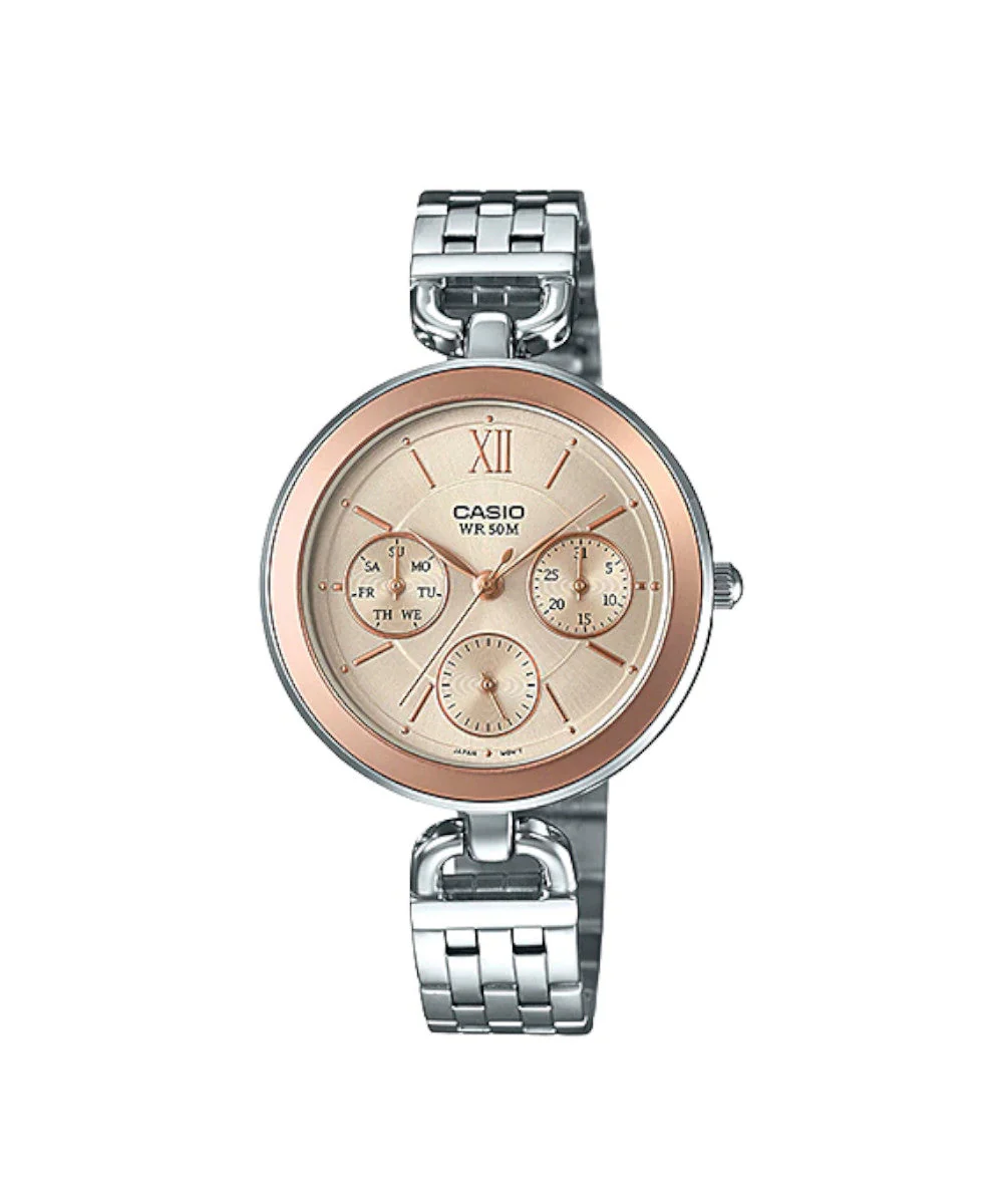 RELOJ PARA MUJER CASIO LTP-E406D-9AVDF -CAFÉ