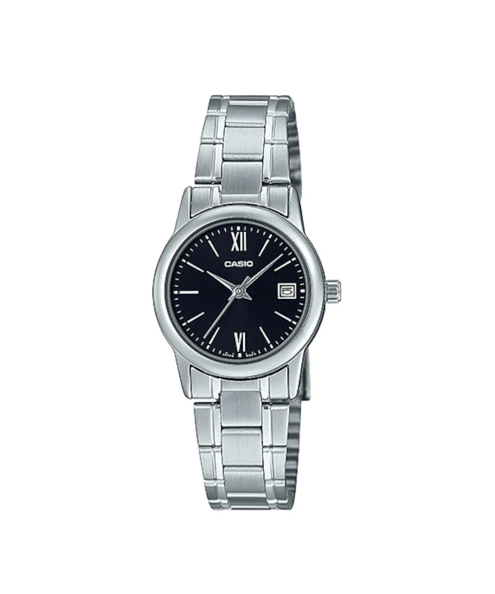 RELOJ PARA MUJER CASIO LTP-V002D-1B3UDF -PLATEADO