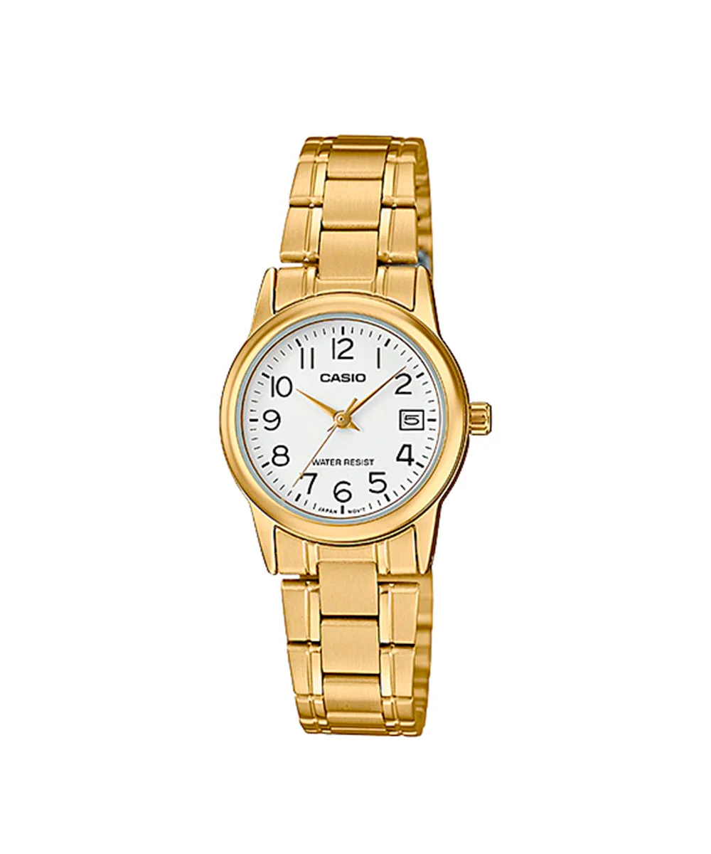 RELOJ PARA MUJER CASIO LTP-V002G-7B2UDF -BLANCO