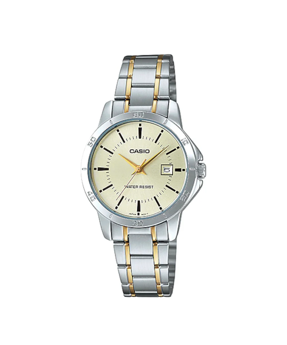 RELOJ PARA MUJER CASIO LTP-V004SG-9AUDF -AMARILLO